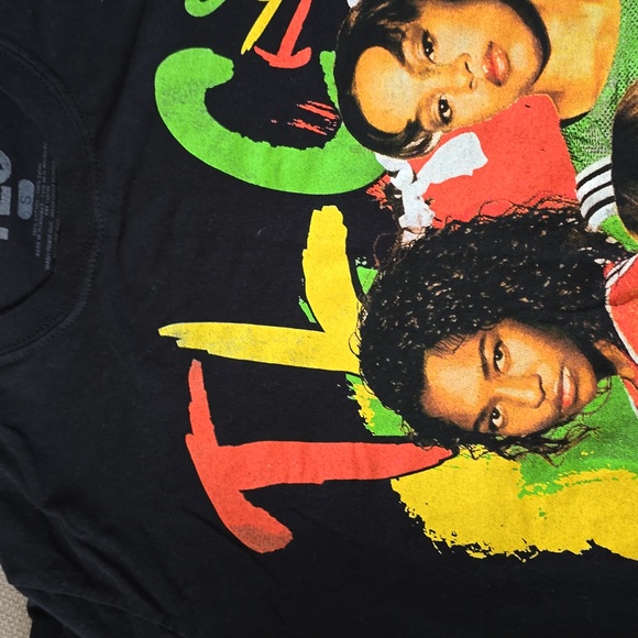 TLC T-Shirt Men's Black Size S 100% Cotton Graphic Print Short Sleeves Crew Neck - Picture 13 of 16